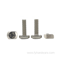 Square head bolts with oval half dog point